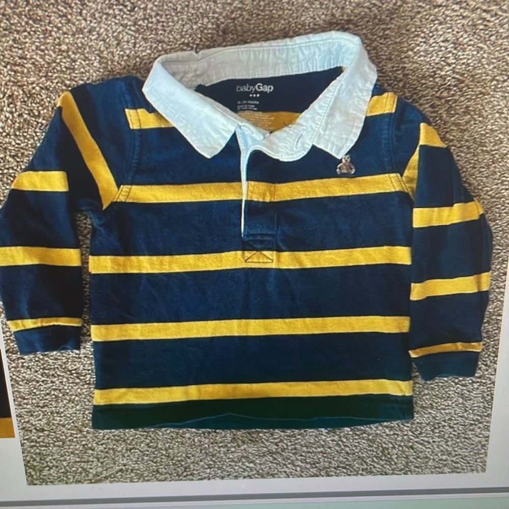 Baby GAP long sleeve Polo Shirt 18-24M